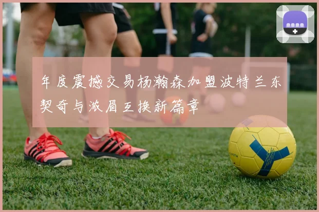 年度震撼交易杨瀚森加盟波特兰东契奇与浓眉互换新篇章